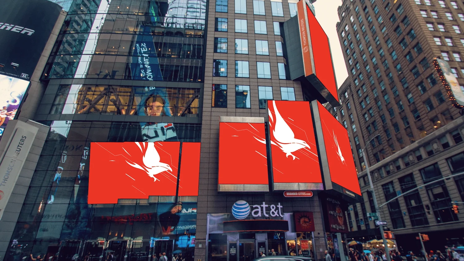 Times Square and WTC Display Ads